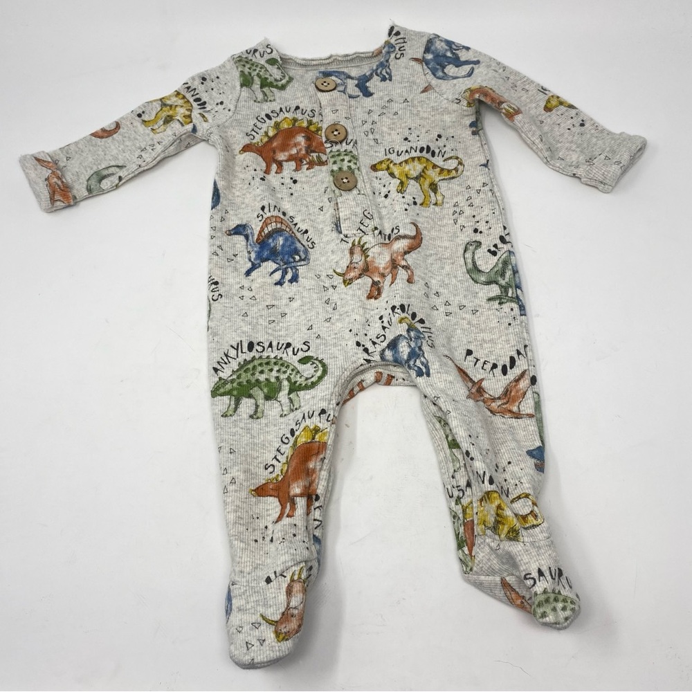 Mud Pie Dinosaur Footed Romper